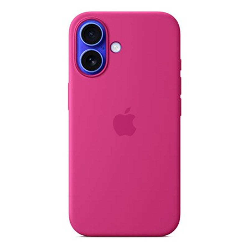 Originalt Apple iPhone 16 silikon bakdeksel - MagSafe-kompatibelt - Fuchsia (MYY53ZM/A)