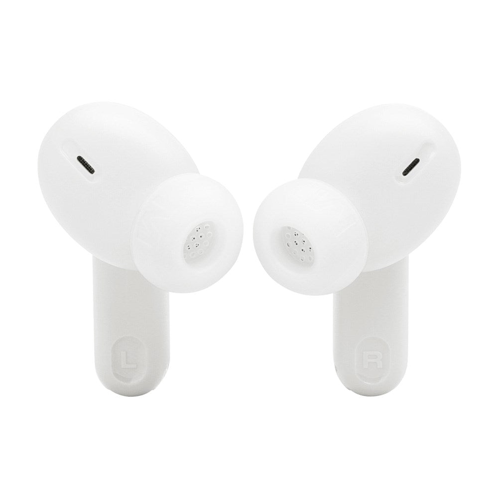 JBL Tune Beam 2 - True Wireless Headphones m. Aktiv støyreduksjon - In-Ear - Hvit