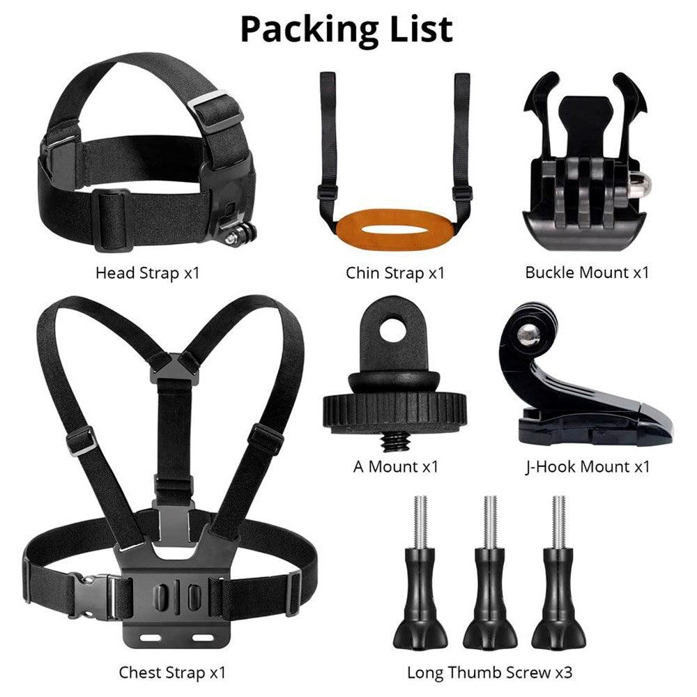 AKASO klatretilbehør for Action Parkour - Svart