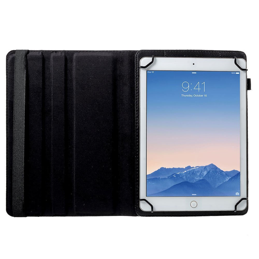 Universal lærveske m. 360 graders stativfunksjon 9-10,5" svart