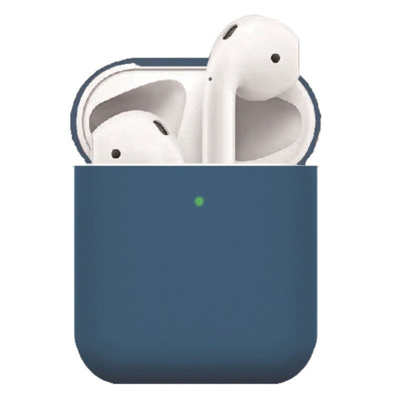 Apple AirPods (1. og 2. generasjon) tynt silikonetui - mørkeblå