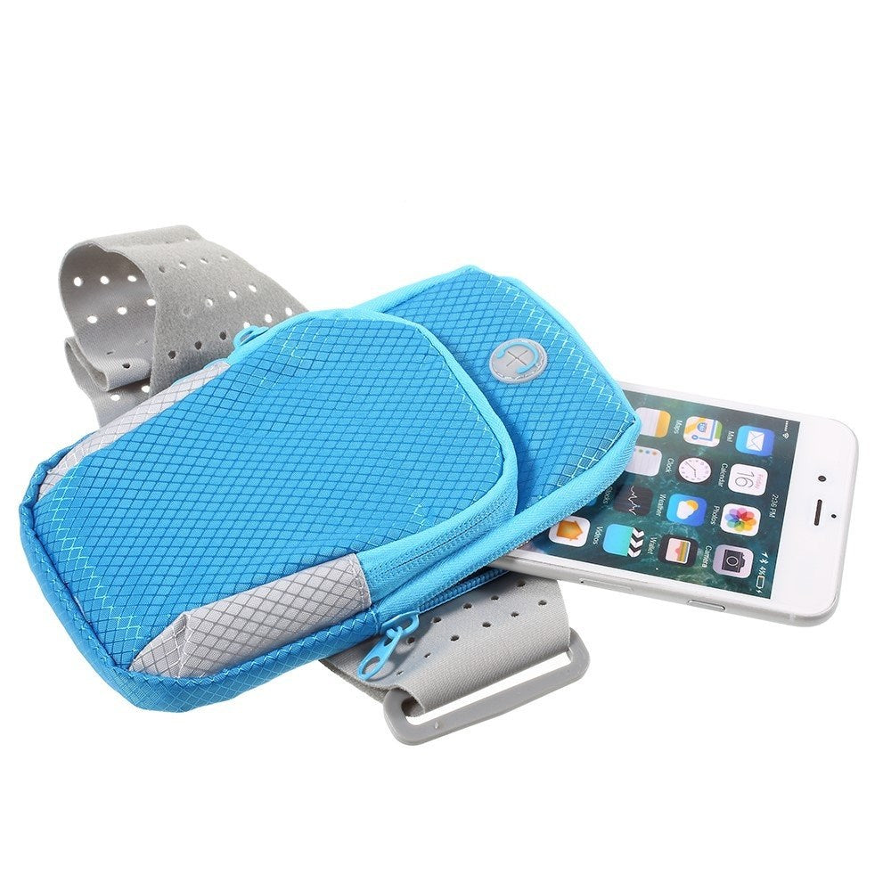 Universal sportsarmbånd opptil 5" (maks mobil: 170 x 90 mm) - blå