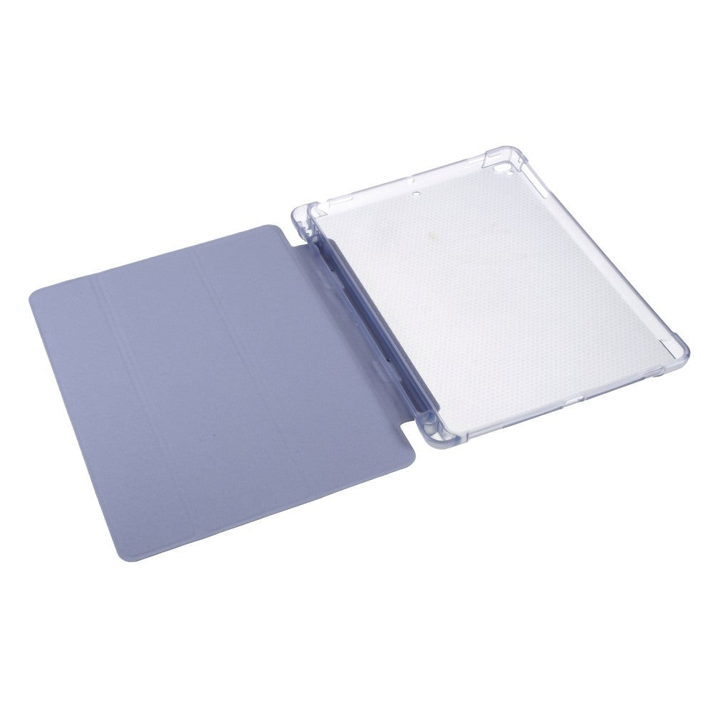 iPad 9.7 (2018-2017) / iPad Air / iPad Air 2 Tri-Fold Flip Cover m. Fleksibel rygg - lavendel