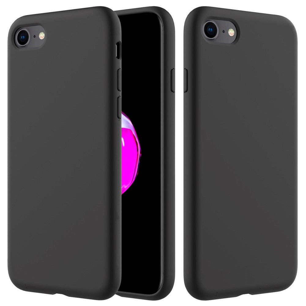 iPhone 7 / 8 / SE (2020 / 2022) Mykt Silikondeksel - Svart Vol. 2