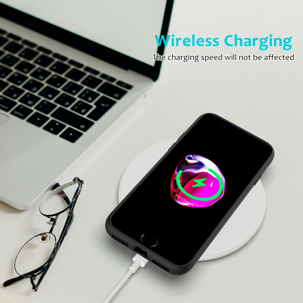 iPhone 7 / 8 / SE (2020 / 2022) Mykt Silikondeksel - Svart Vol. 2