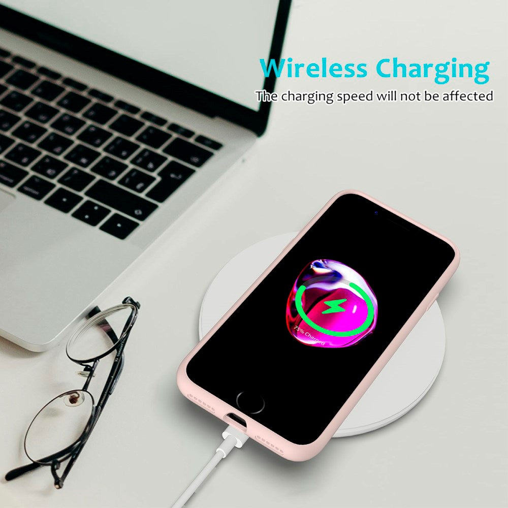 iPhone 7 / 8 / SE (2020 / 2022) Mykt silikondeksel - Rosa Vol. 2