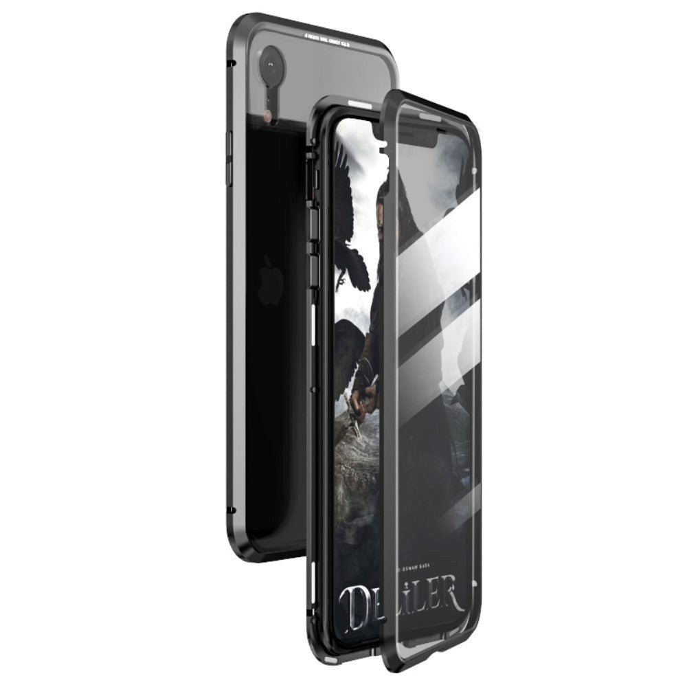 iPhone XR Ultra-Strong 360-graders magnetdeksel - svart