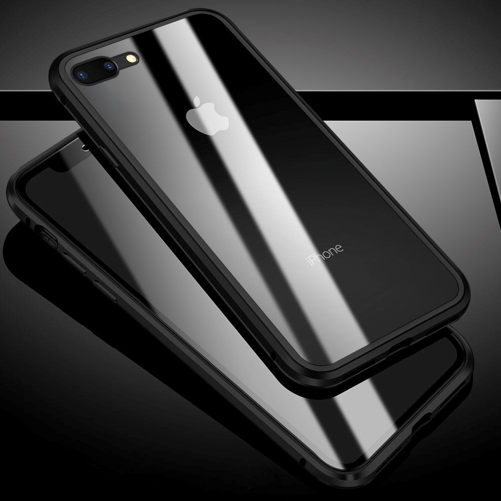 iPhone 8 Plus / 7 Plus Ultra-Strong 360 Grader Magnetisk Cover - Sort
