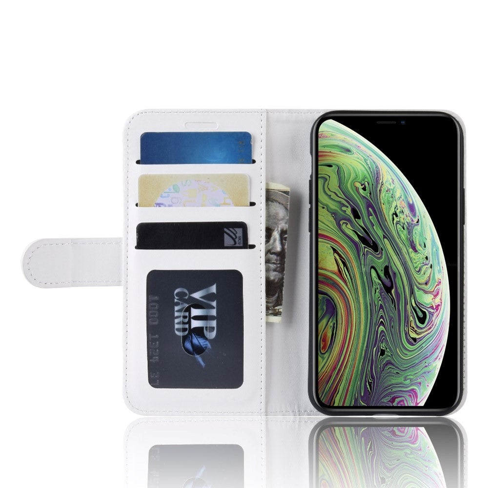 iPhone 11 Pro Leather Flip Cover m. Lommebok - Hvit
