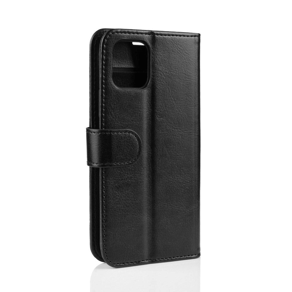iPhone 11 Pro Læder Flip Cover m. Pung - Sort