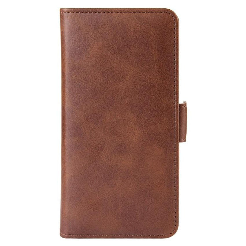 iPhone 11 Leather Flip Cover m. Lommebok - Brun