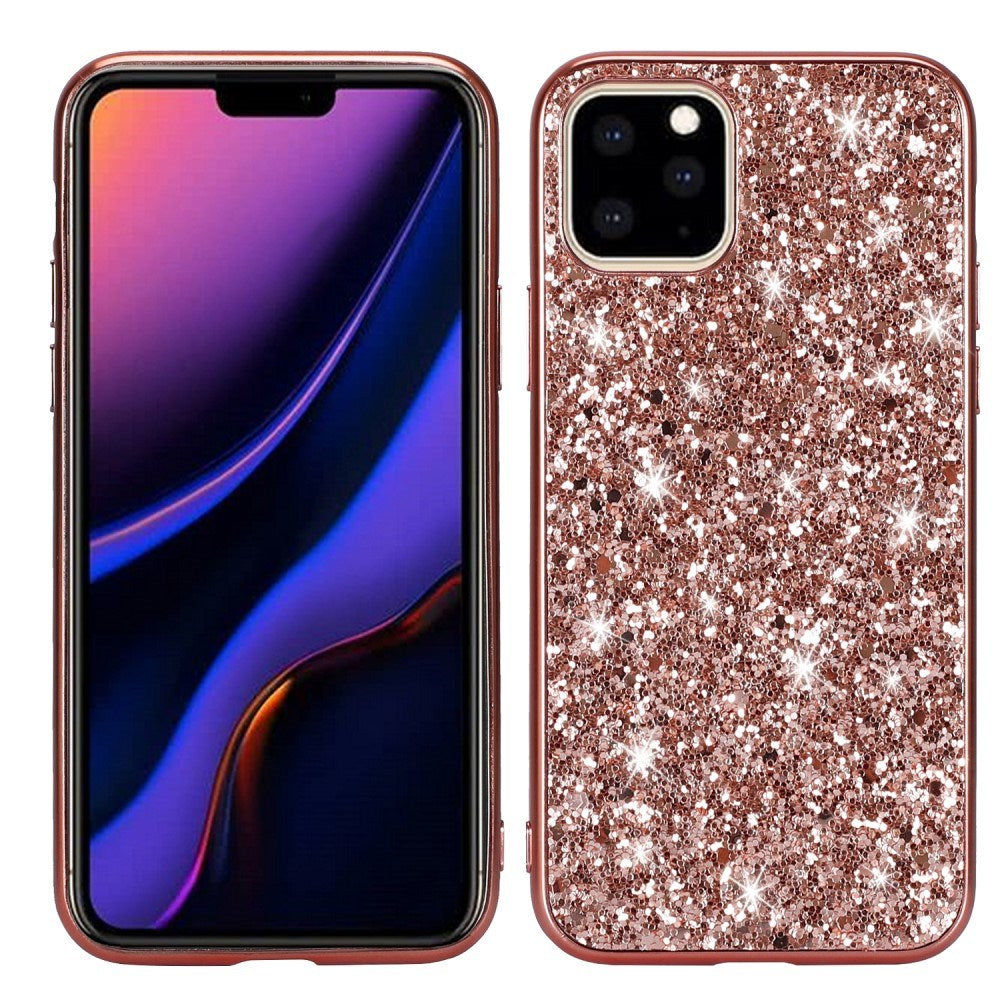 EIDERWOOD iPhone 11 Pro Max Glitter Hybrid Bakdeksel - Rose Gull
