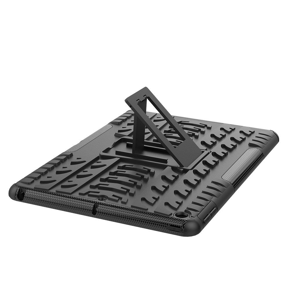 EIDERWOOD iPad 10,2" (2021 / 2020 / 2019) Craftsman Back Cover m. dekkdesign og stativfunksjon - svart