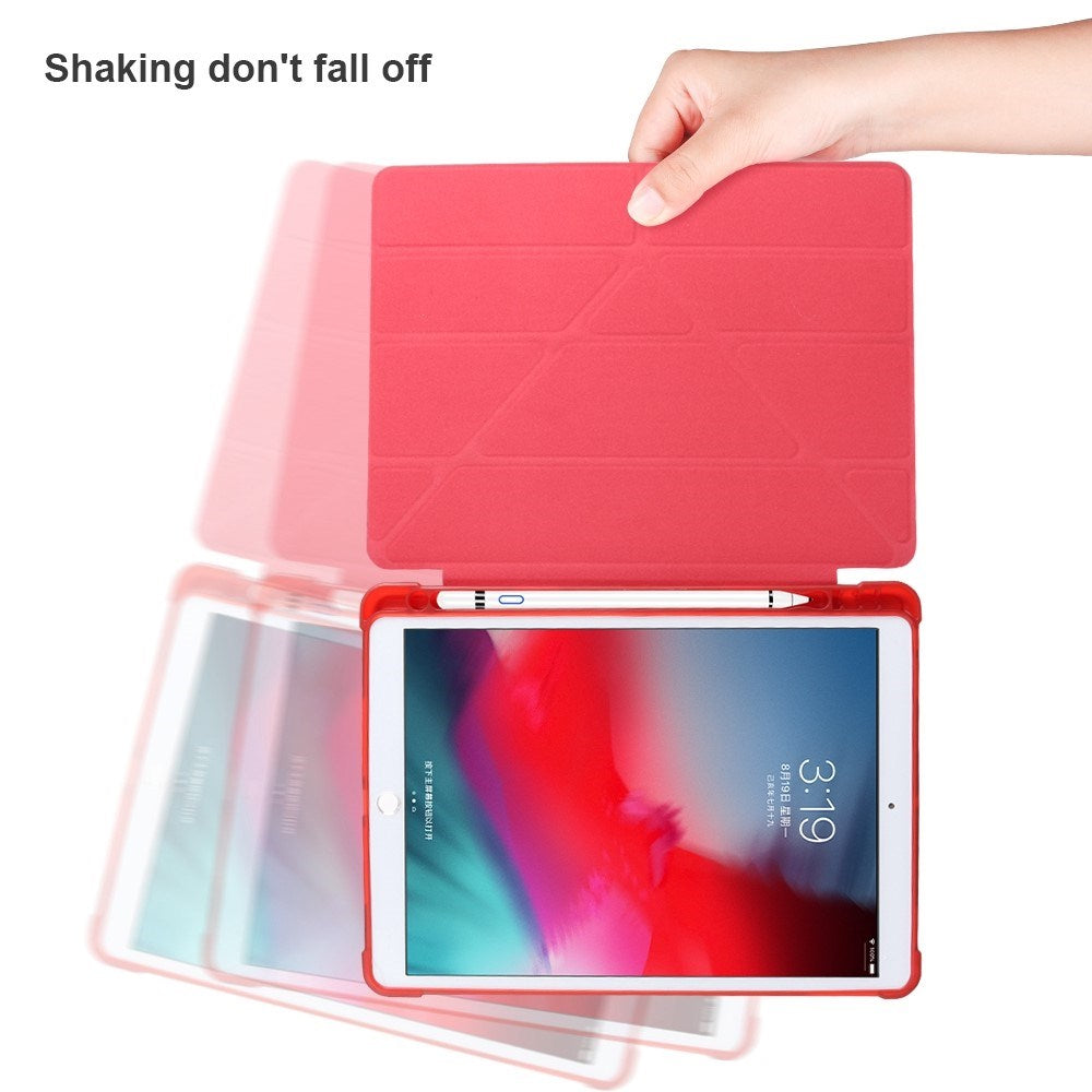 iPad 10.2" (2021 / 2020 / 2019) / iPad Pro 10.5 / iPad Air (2019) deksel - Fleksibelt Origami-deksel - Rød