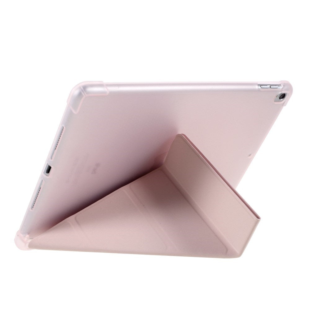 iPad 10.2" (2021 / 2020 / 2019) / iPad Pro 10.5 / iPad Air (2019) deksel - fleksibelt origamideksel - rosa