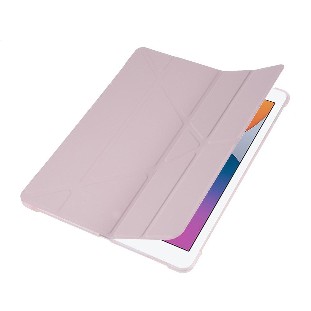 iPad 10.2" (2021 / 2020 / 2019) / iPad Pro 10.5 / iPad Air (2019) deksel - fleksibelt origamideksel - rosa