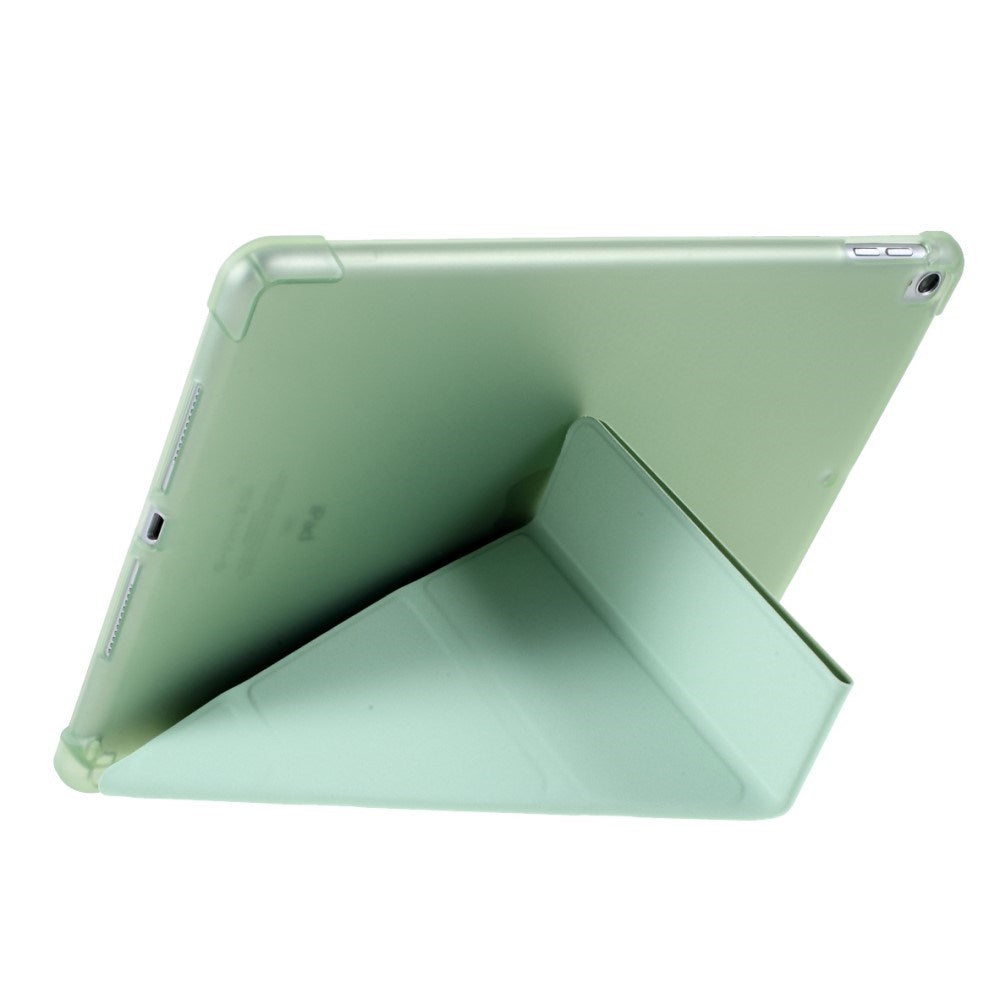 iPad 10.2" (2021 / 2020 / 2019) / iPad Pro 10.5 / iPad Air (2019) deksel - Fleksibelt Origami-deksel - Grønn