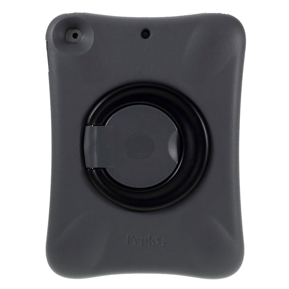 iPad 10,2'' (2021 / 2020 / 2019) Pepkoo støtsikkert deksel m. 360 graders stativfunksjon - grå