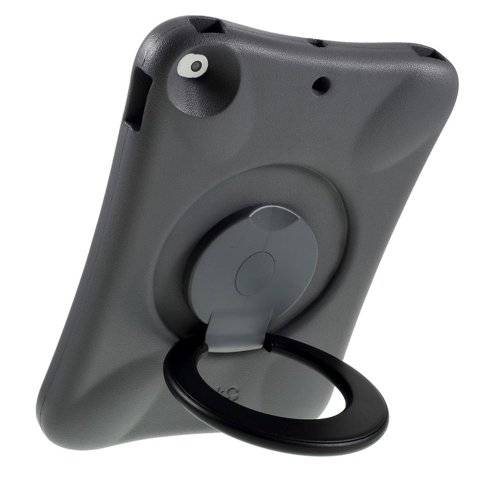 iPad 10,2'' (2021 / 2020 / 2019) Pepkoo støtsikkert deksel m. 360 graders stativfunksjon - grå