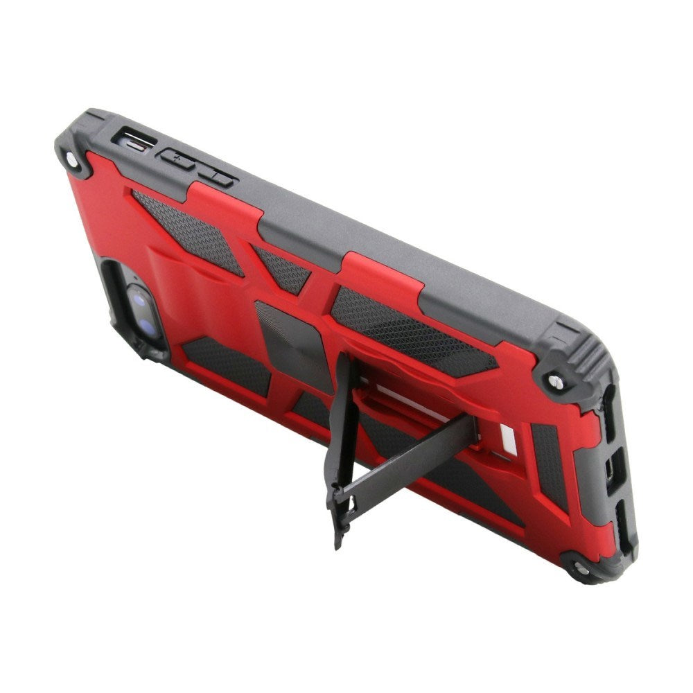 EIDERWOOD iPhone 8 Plus / 7 Plus / 6 (s) Plus Craftsman Bakdeksel m. Stativ - Rød