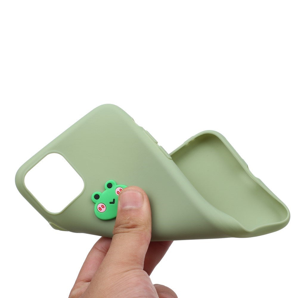 EIDERWOOD iPhone 11 Silikonetui - Dekorativ figur - Grønn / Frosk