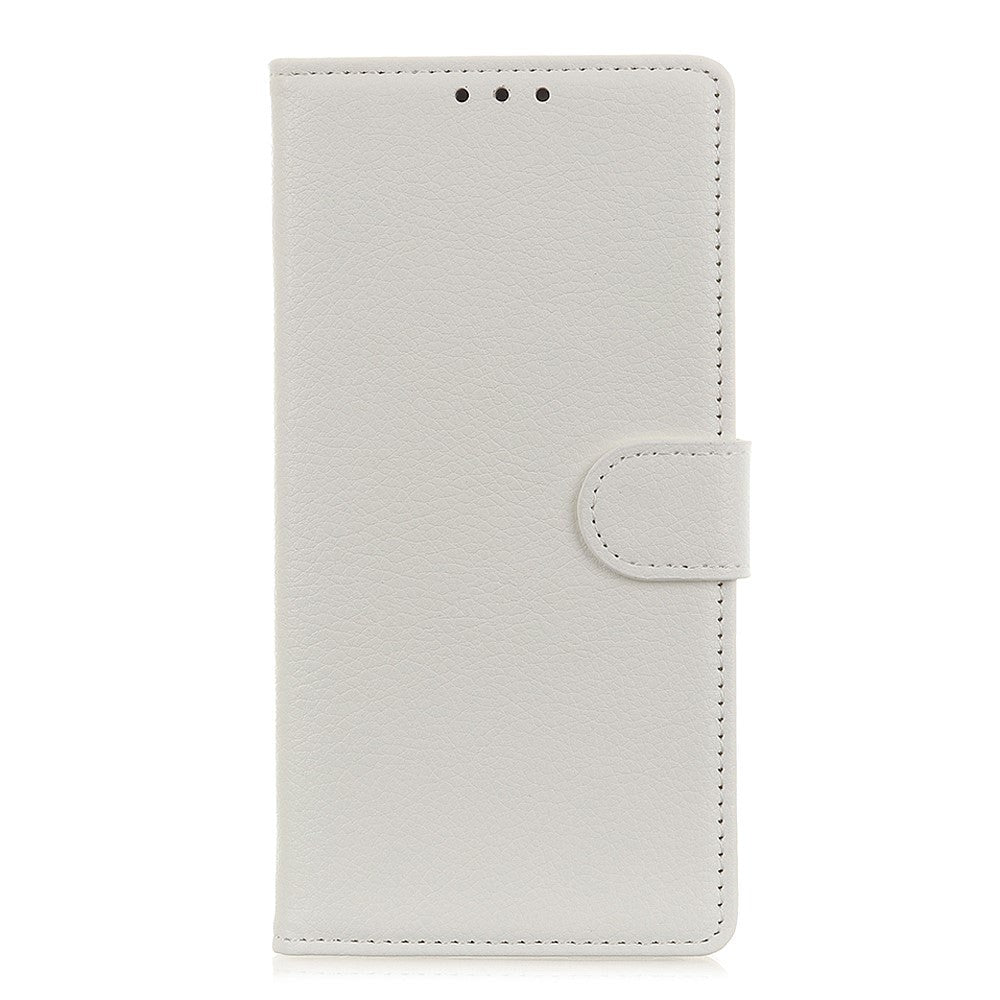 iPhone 12 / 12 Pro Leather Flip Cover m. Lommebok - Hvit