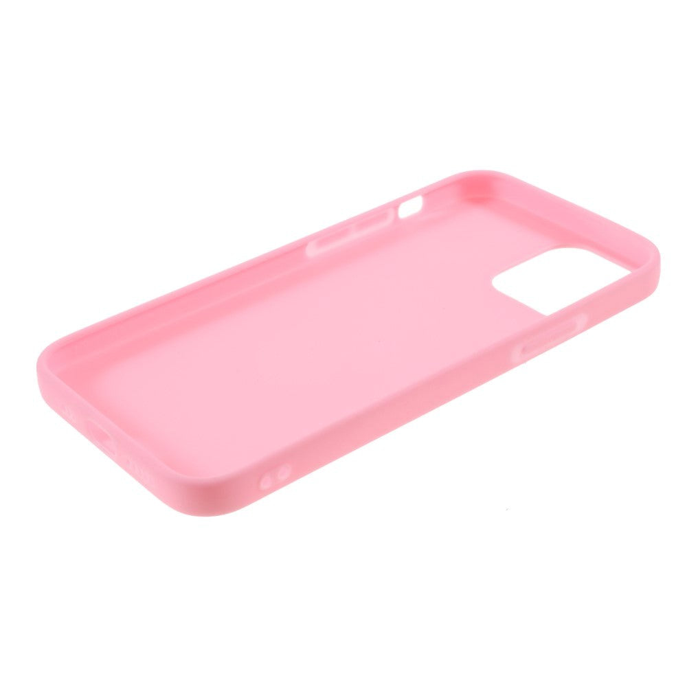 iPhone 12 / 12 Pro Matte fleksibelt bakdeksel - rosa