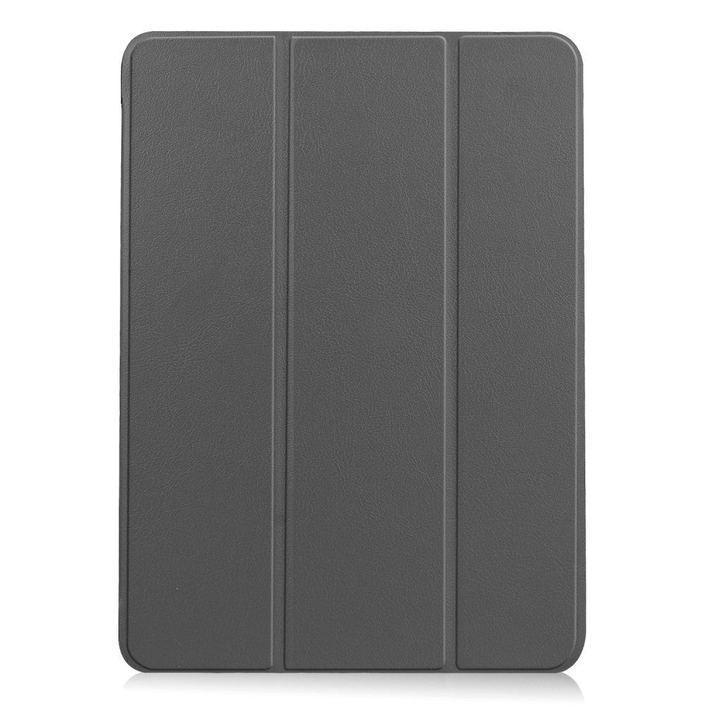 EIDERWOOD iPad Air 10,9-11" (2025-2020) Flip-deksel i skinn m. Stylus-pennholder og tri-fold - grå