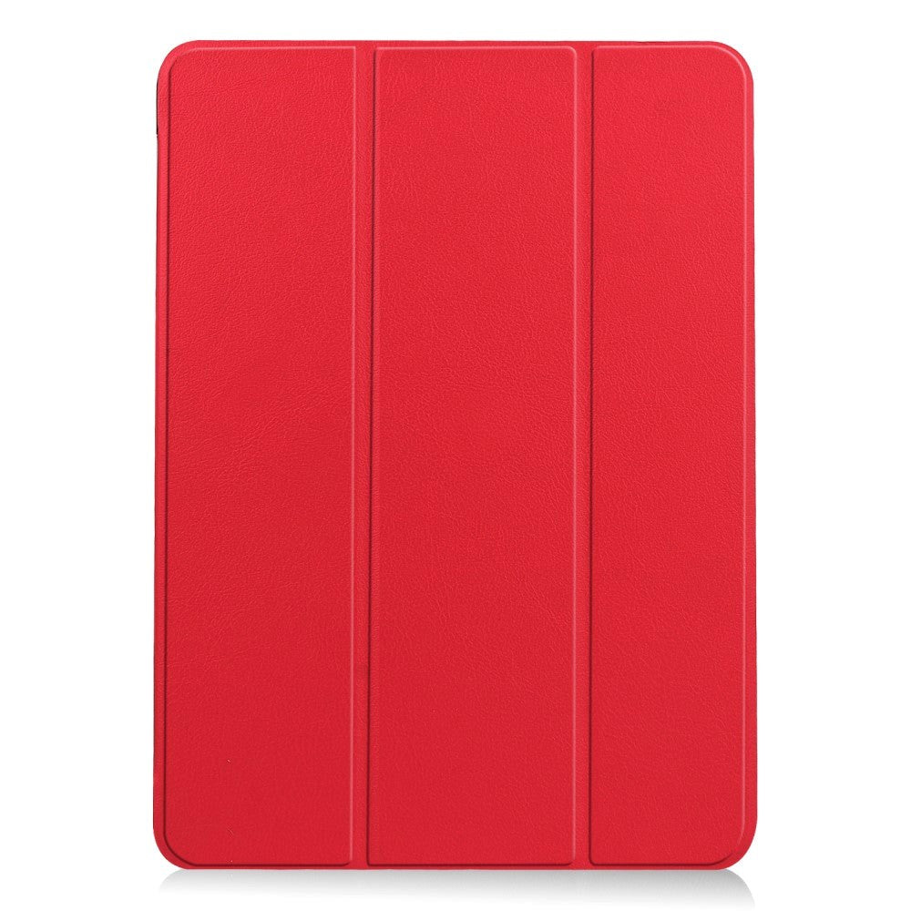 EIDERWOOD iPad Air 10,9-11" (2025-2020) Flip-deksel i lær m. Stylus-pennholder og tri-fold - rød