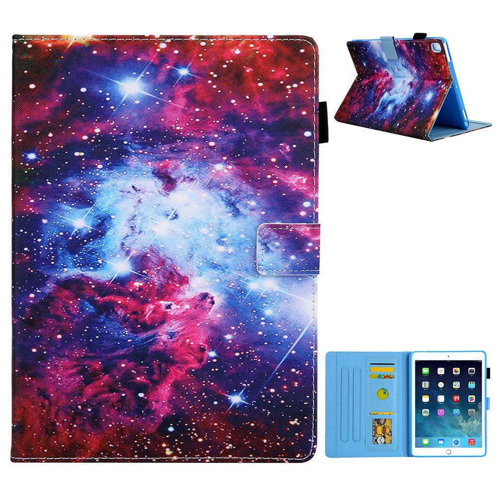 iPad 9.7 (2018-2017) / iPad Air / iPad Air 2 skinndeksel m. Stativ - Galaxy