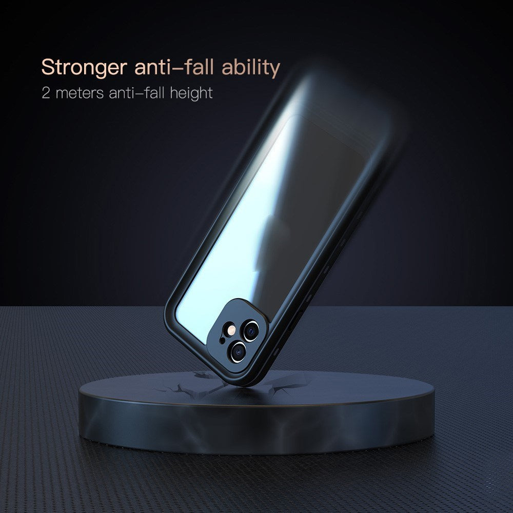 iPhone 12 Redpepper IP68 Vandtæt Case - MagSafe Kompatibel - Sort / Gennemsigtig