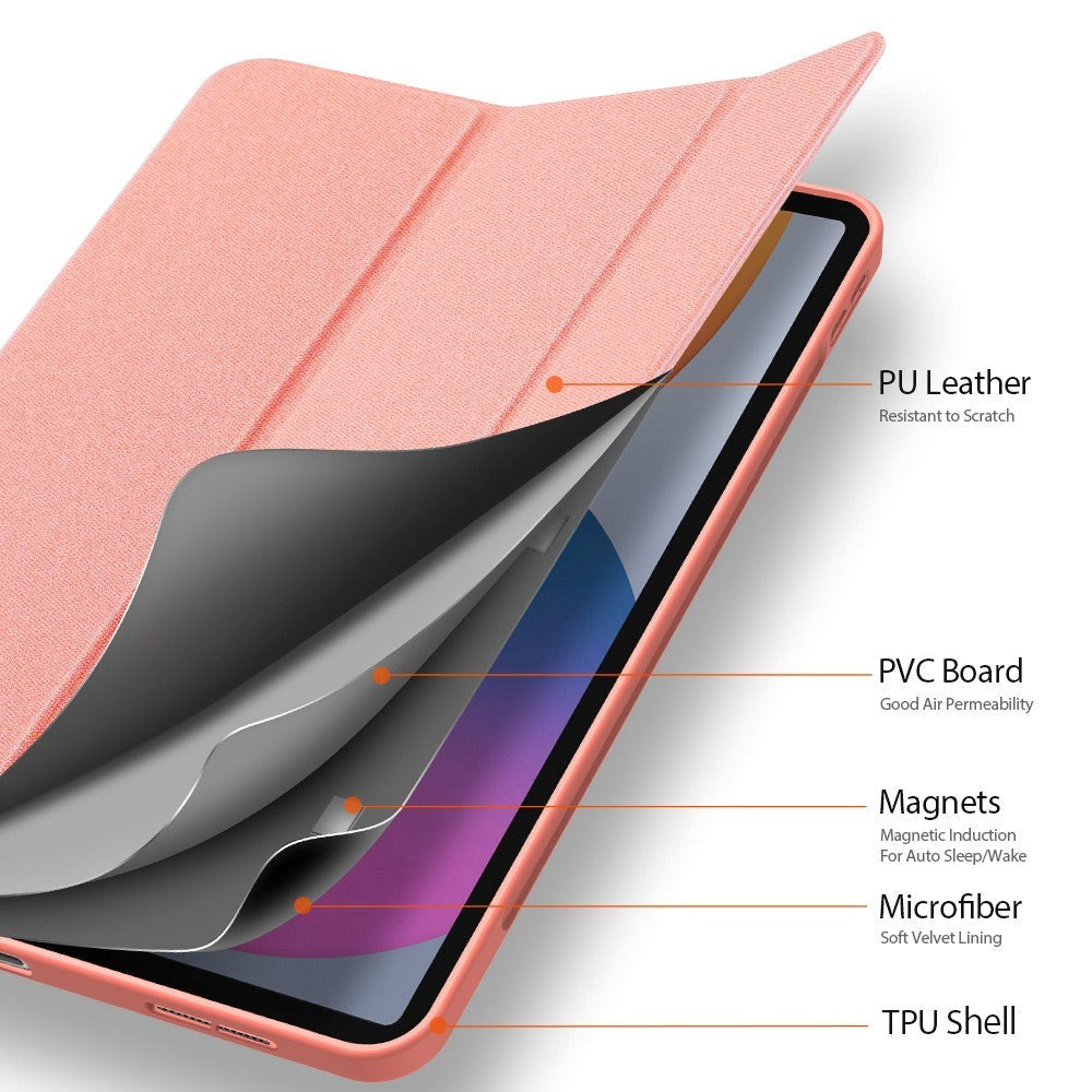 iPad Pro 11" (2022 / 2021 / 2020 / 2018) Flip Cover - DUX DUCIS DOMO Series - Rose Gold