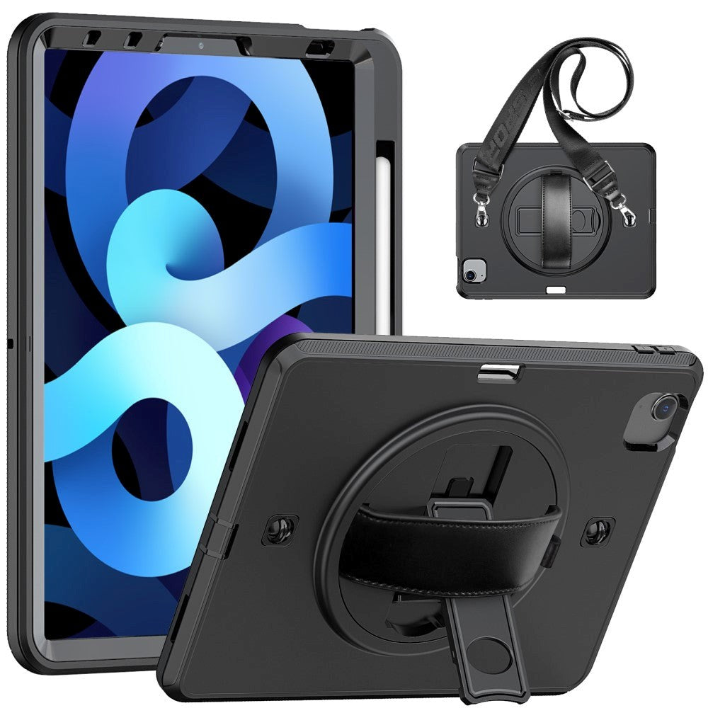 iPad Air (2022/2020) / Pro 11" (2022/2021/2020) Craftsman-deksel med håndholder og stropp - svart