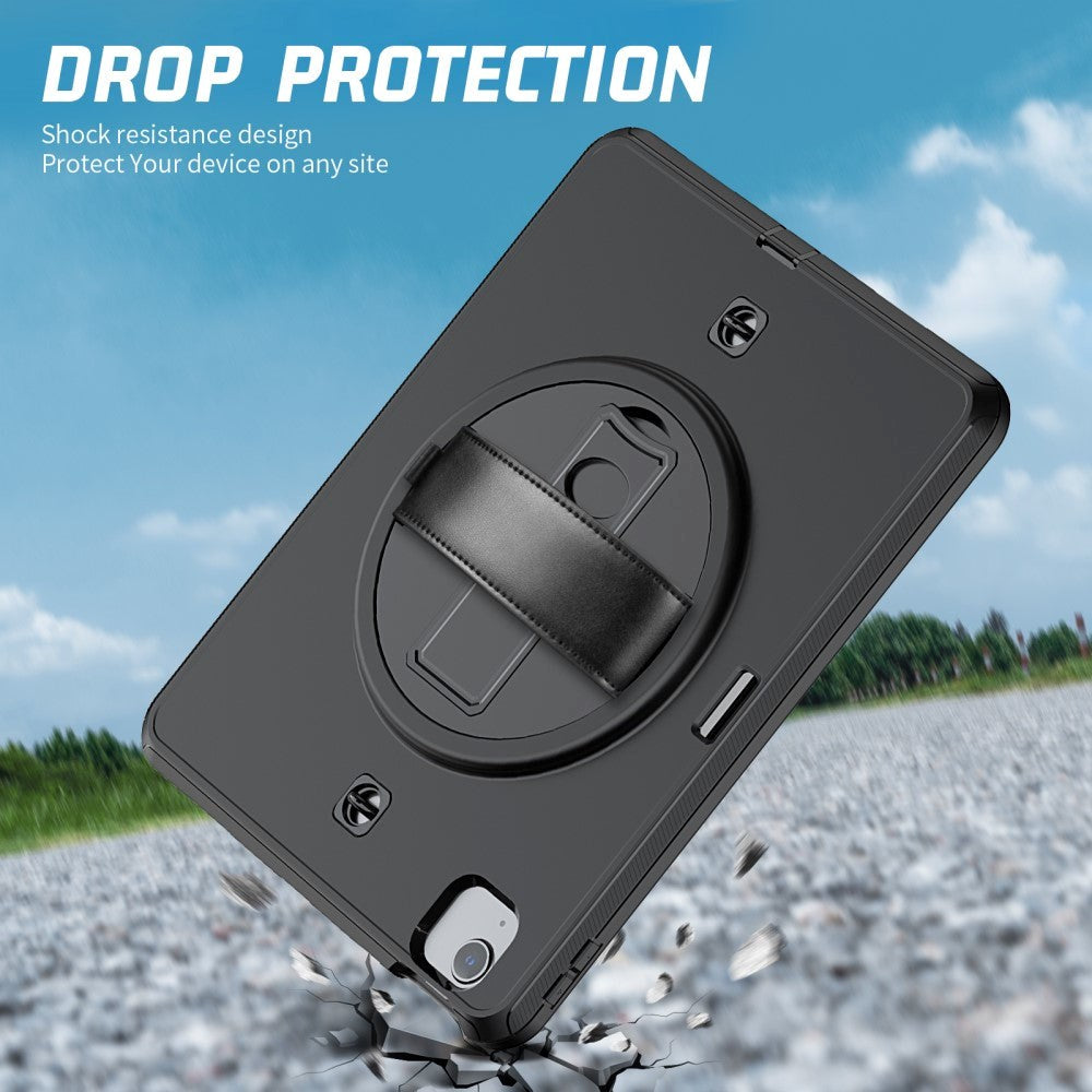 iPad Air (2022/2020) / Pro 11" (2022/2021/2020) Craftsman-deksel med håndholder og stropp - svart