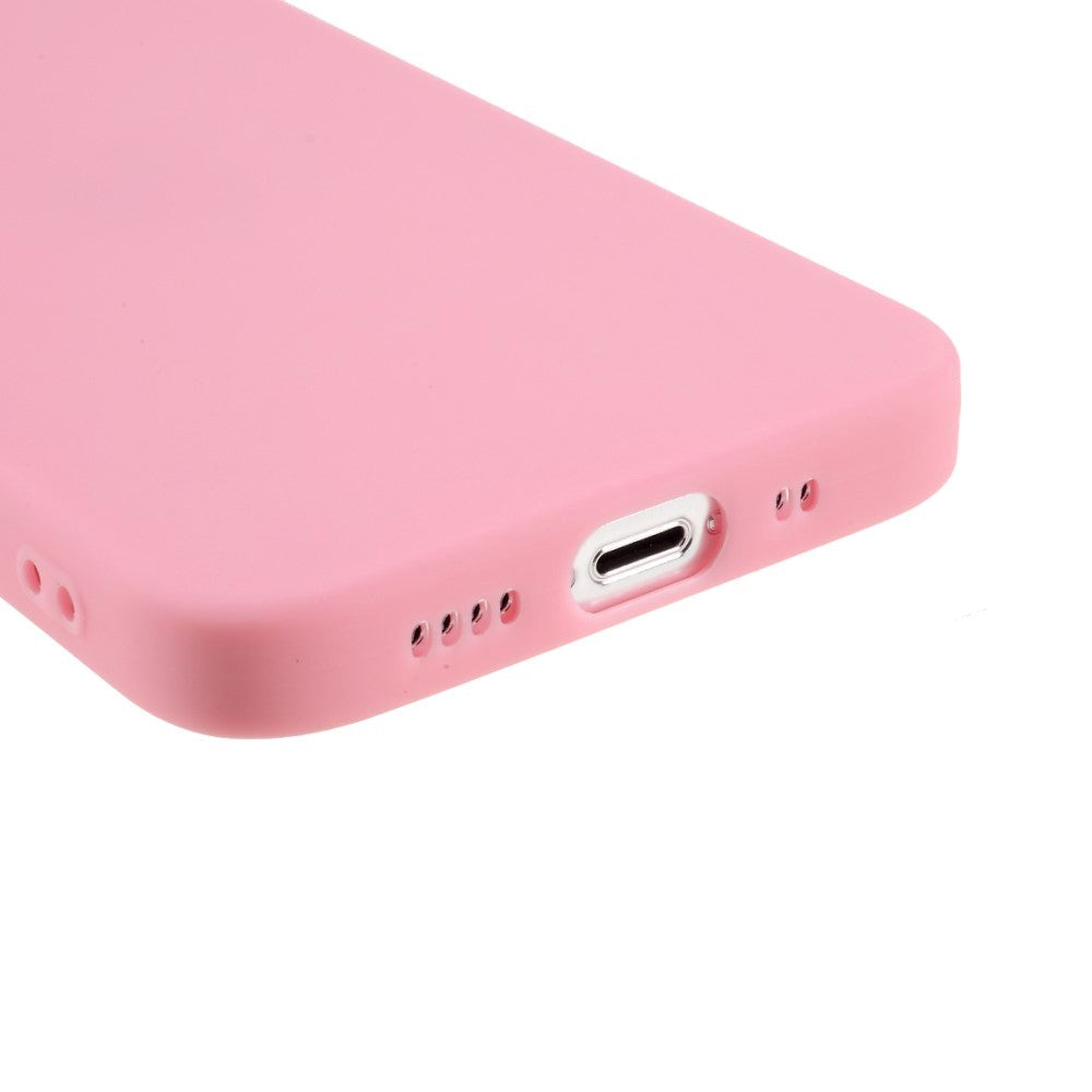 iPhone 13 fleksibelt TPU plastdeksel - rosa