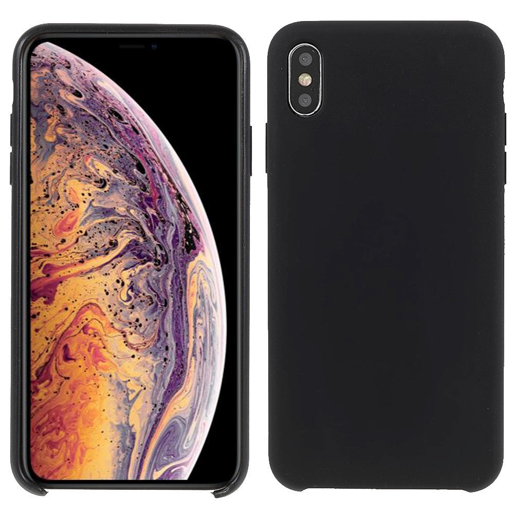 iPhone XS Max Silikon Bakdeksel - Svart