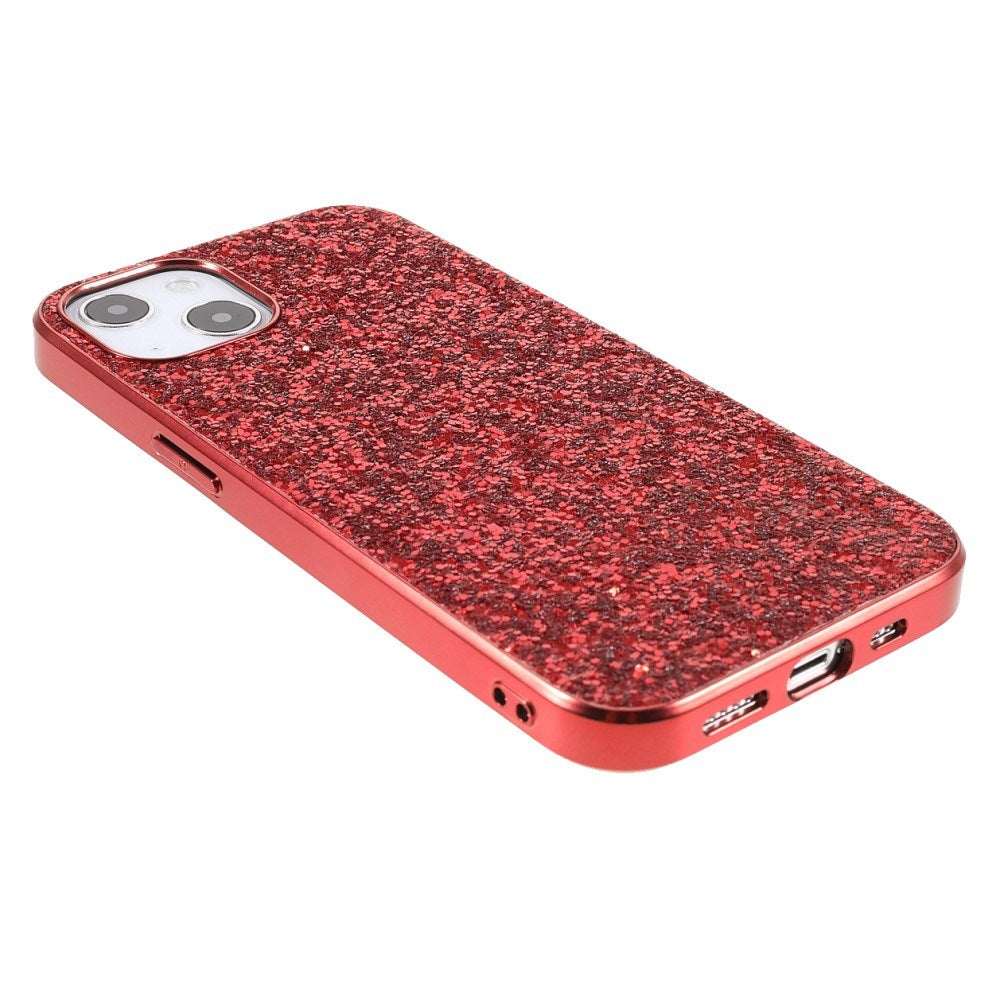 EIDERWOOD iPhone 13 Mini Glitter Hybrid Bakdeksel - Rød
