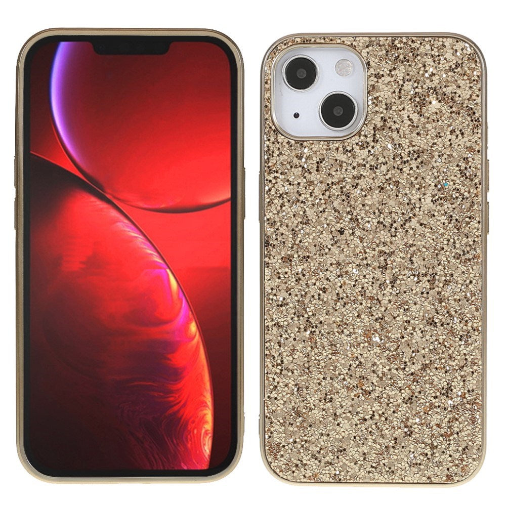 EIDERWOOD iPhone 13 Mini Glitter Hybrid Bakdeksel - Gull