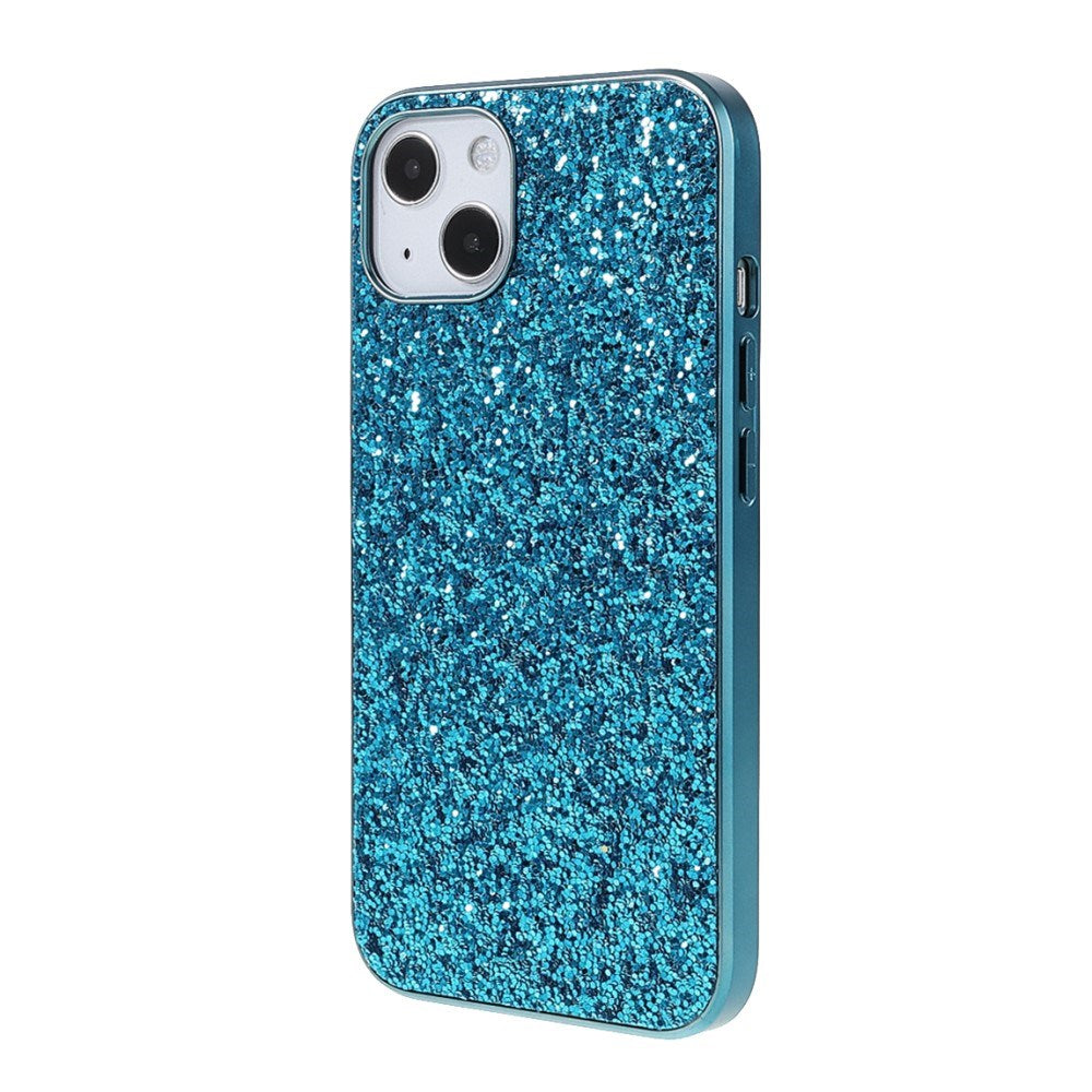 EIDERWOOD iPhone 13 Mini Glitter Hybrid Bakdeksel - Blå