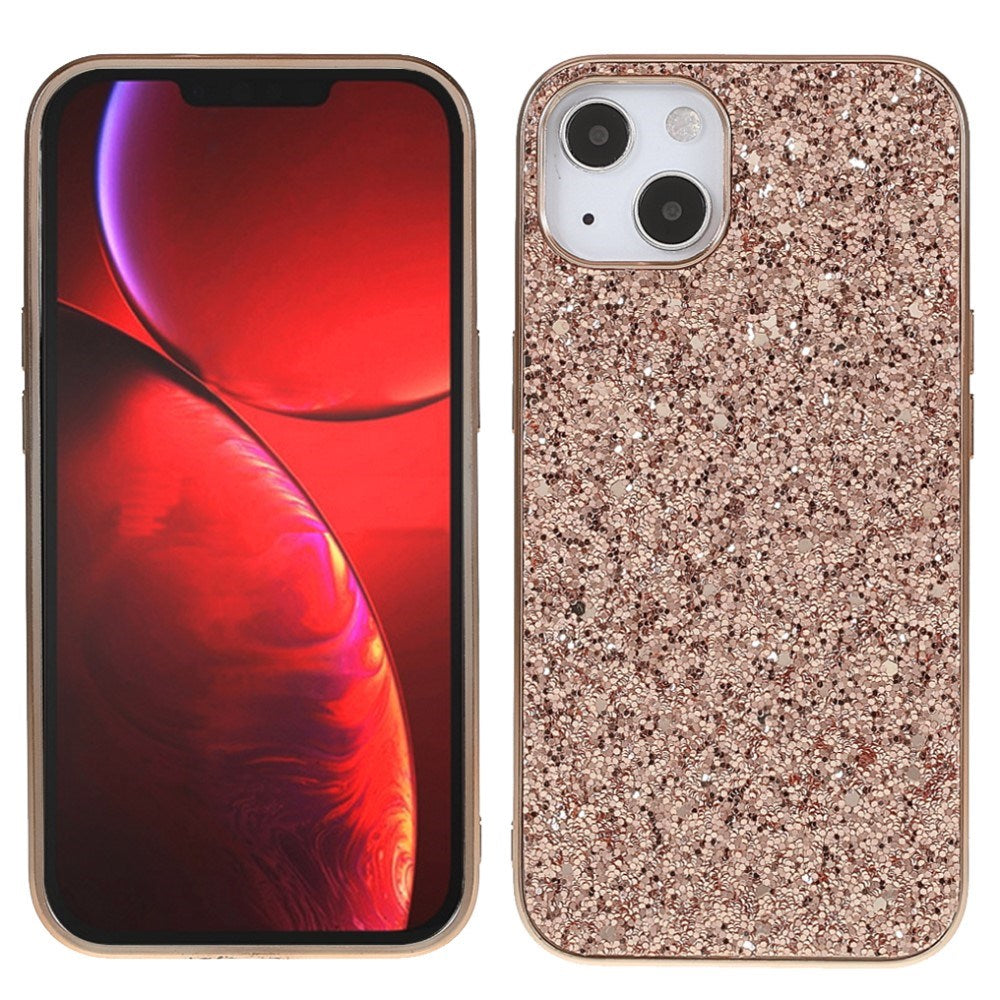 EIDERWOOD iPhone 13 Mini Glitter Hybrid Bakdeksel - Rose Gull