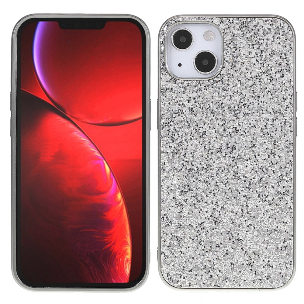 EIDERWOOD iPhone 13 Mini Glitter Hybrid Bakdeksel - Sølv