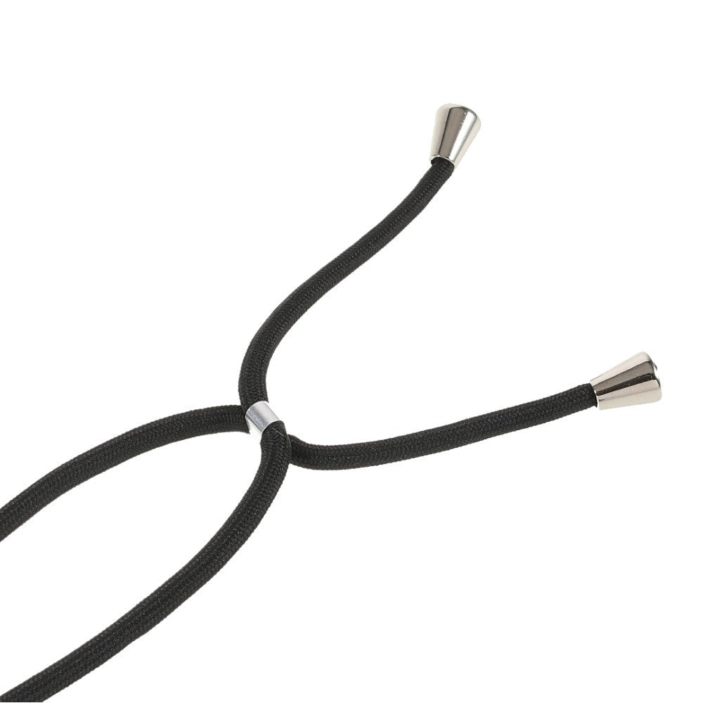 iPhone 13 fleksibelt deksel m. Nøkkelbånd - Svart