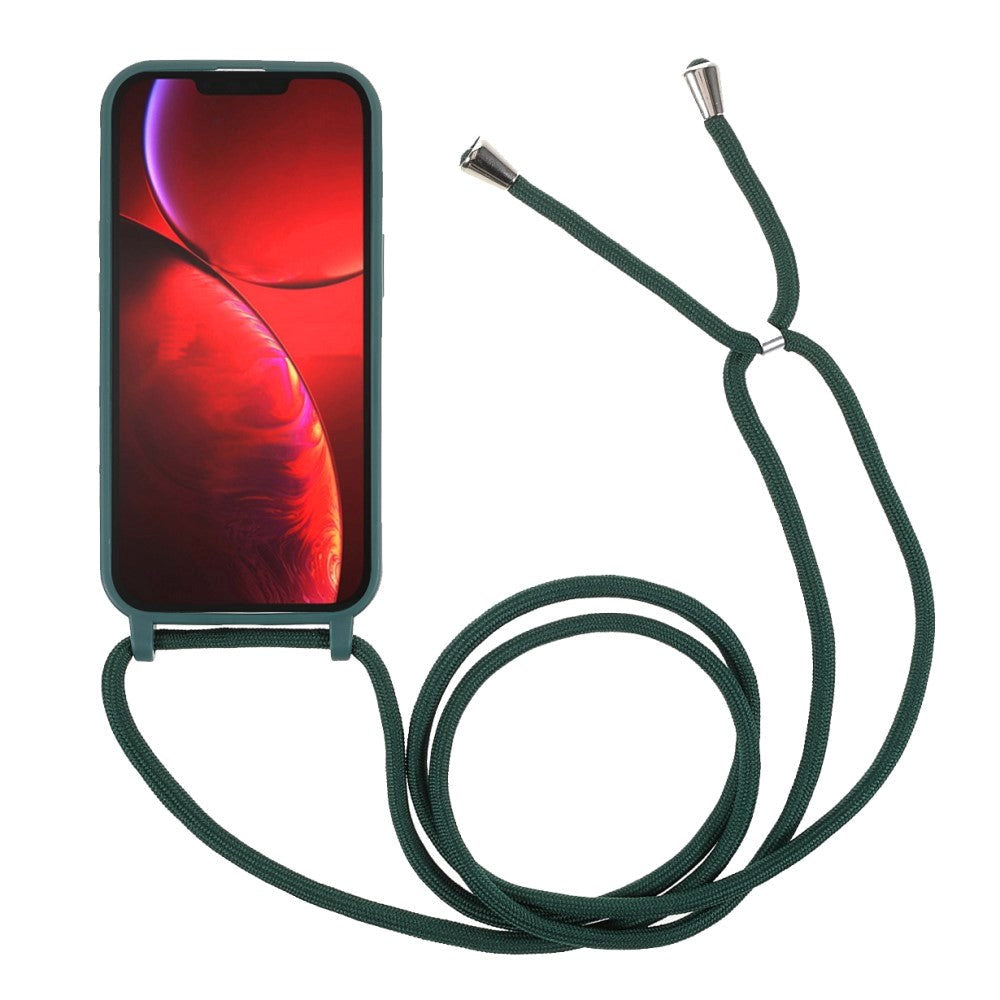 iPhone 13 fleksibelt deksel m. Snor - Grønn