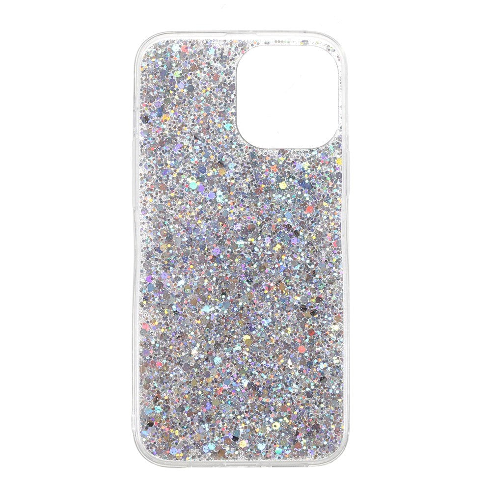 iPhone 13 Mini Glitter Bakdeksel - Sølv