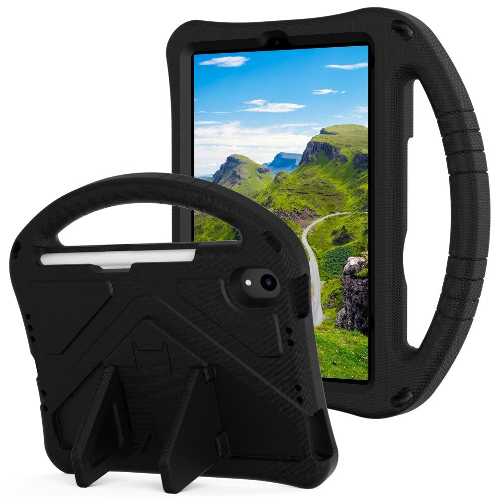 EIDERWOOD barnevennlig deksel for iPad mini (2024) / mini (2021) med støtteben - svart