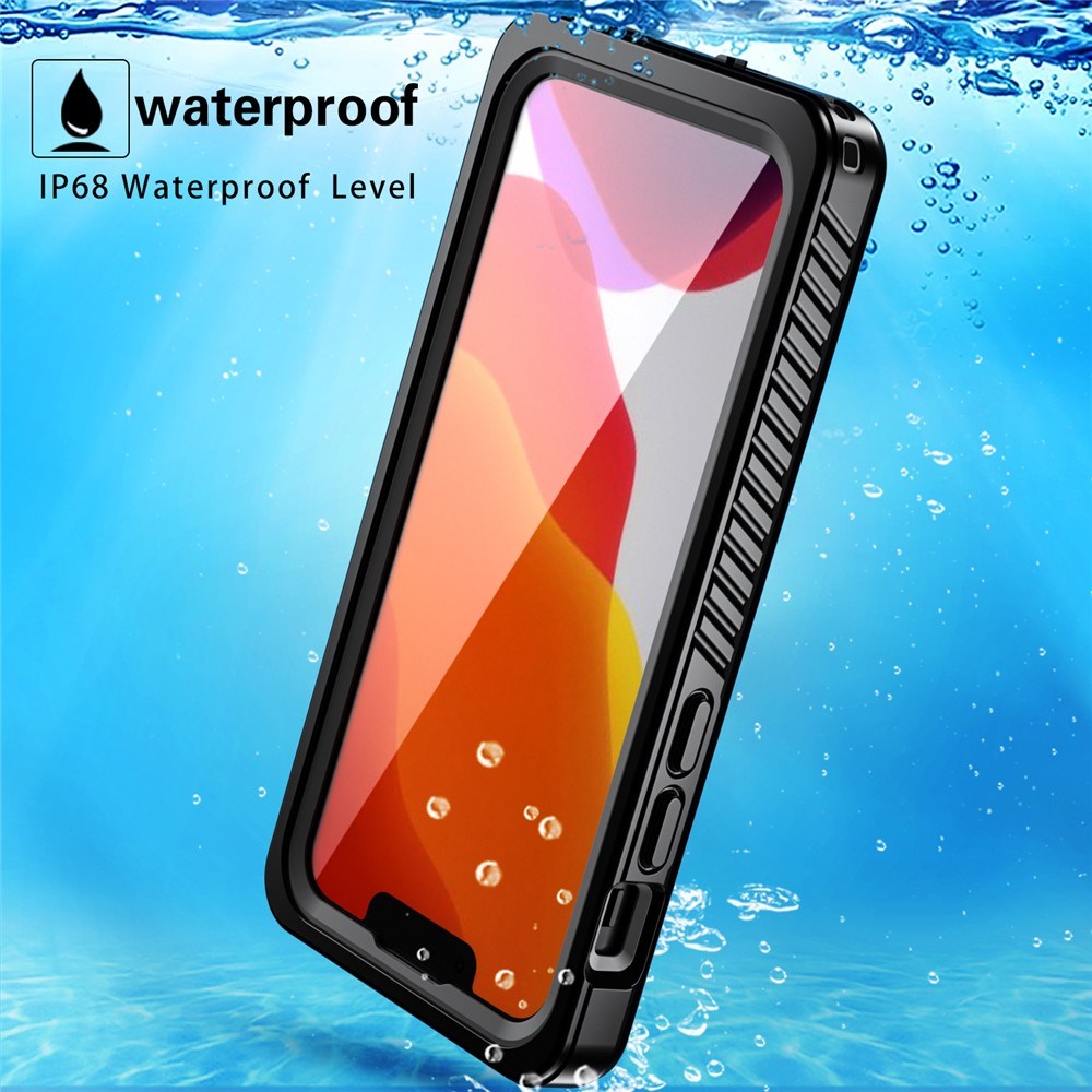iPhone 13 Mini IP68 Støv- & Vandtæt Case - Gennemsigtig / Sort