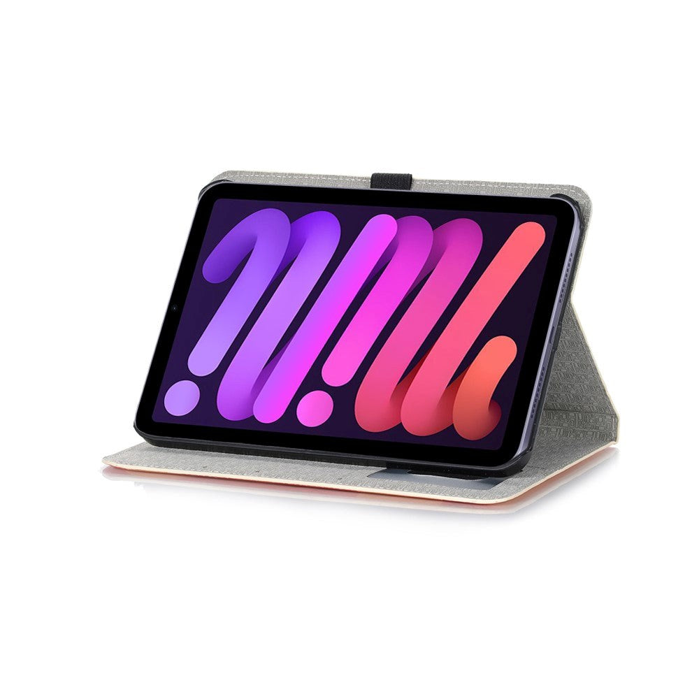 iPad Mini (2024 / 2021) Deksel i kunstskinn m. Kortholder & Touch Pen Holder - Teddy Bear