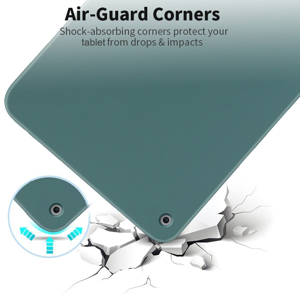 iPad 10,2" (2021 / 2020 / 2019) Støtsikkert bakdeksel i flytende silikon - mørkeblå