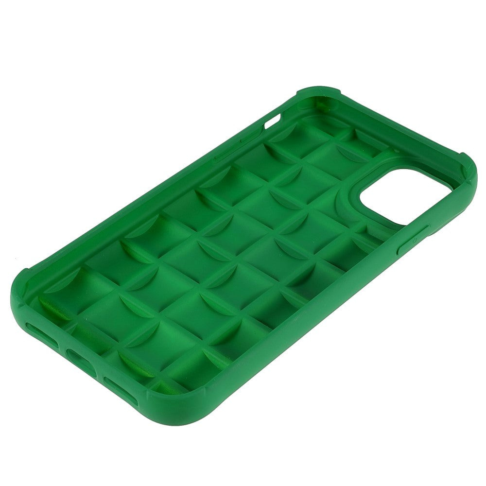 iPhone 11 Gitter Tekstur Silikone Bagside Cover - Grøn