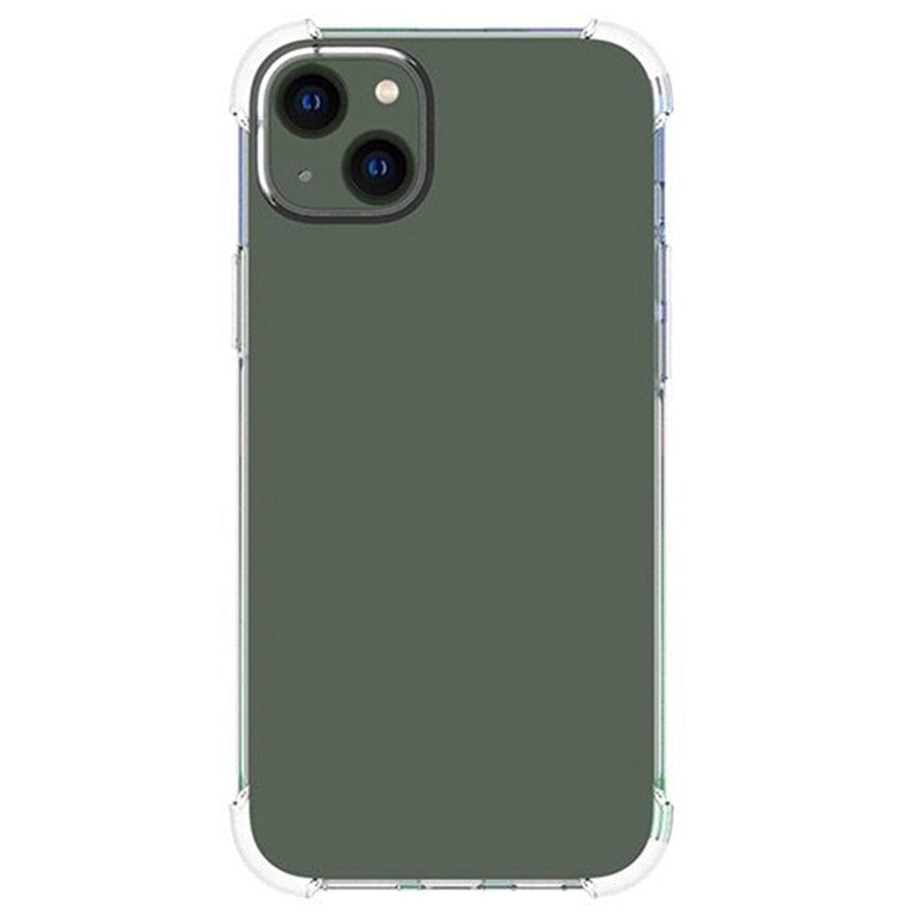 iPhone 14 Plus Shock-Proof Fleksibelt Plastik Bagside Cover - Gennemsigtig